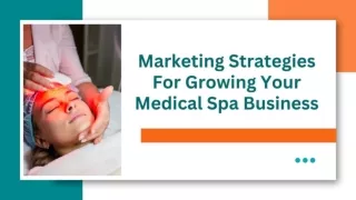 Marketing Techniques To Promote Your Medical Spa Business