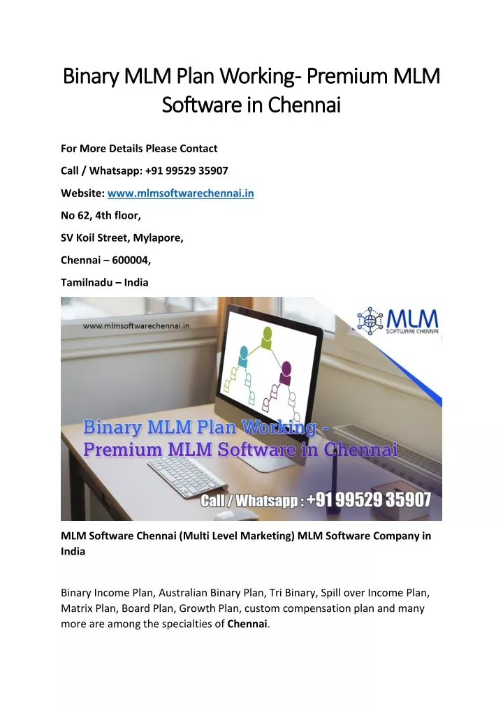 binary mlm plan binary mlm plan working software