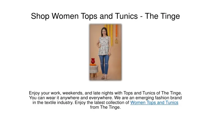 shop women tops and tunics the tinge