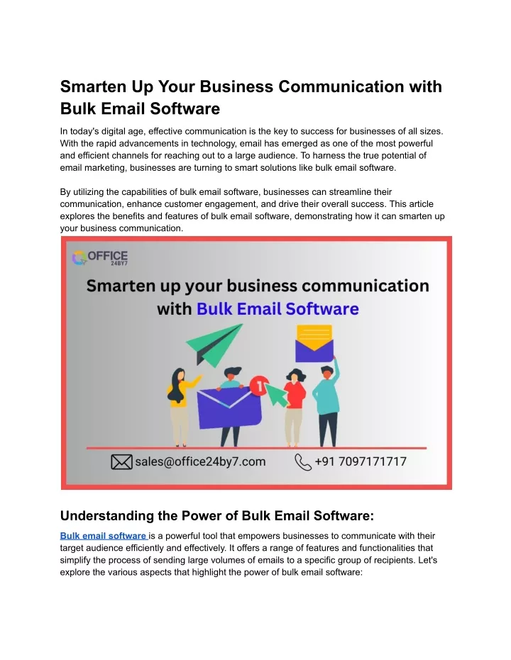 smarten up your business communication with bulk