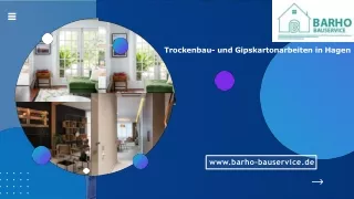 Trockenbau- und Gipskartonarbeiten in Hagen