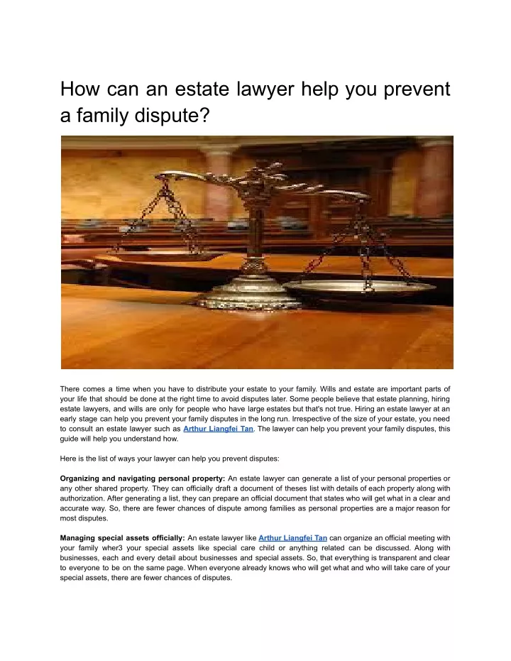 how can an estate lawyer help you prevent