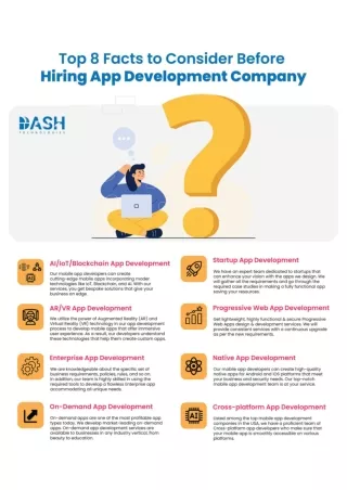 top 8 facts to consider before hiring app development company