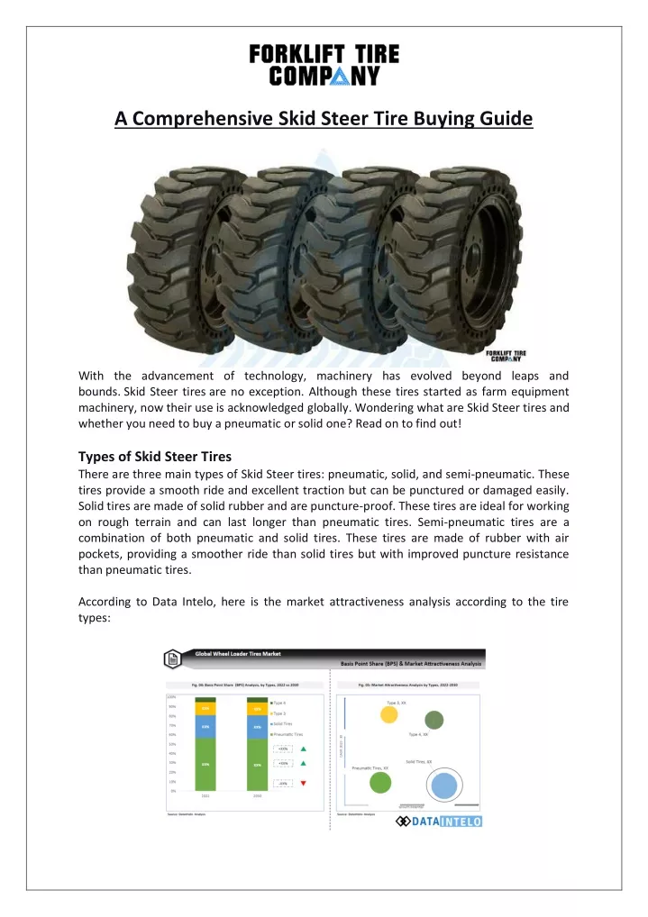 a comprehensive skid steer tire buying guide