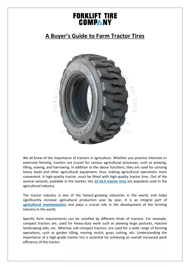 a buyer s guide to farm tractor tires