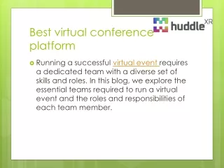 Best Platform for Virtual Conference