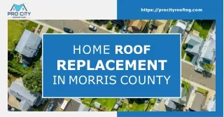 A Fundamental Investigation of Home Roof Replacement in Morris County