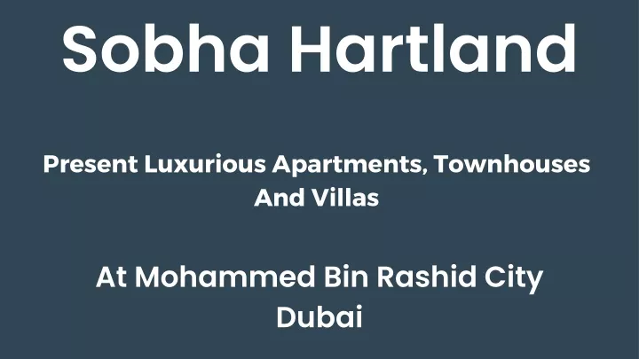 sobha hartland