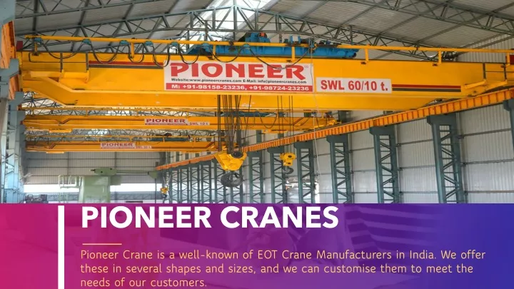 pioneer cranes