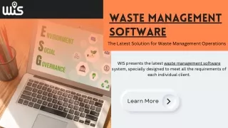 Waste Management Software - The Latest Solution for Waste Management Operations