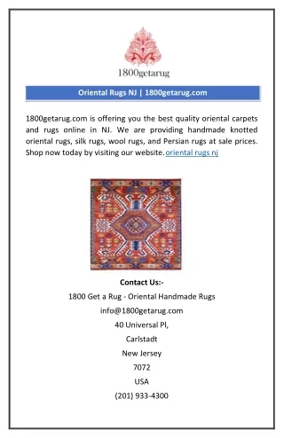 oriental rugs nj
