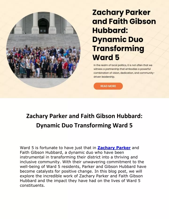 zachary parker and faith gibson hubbard dynamic