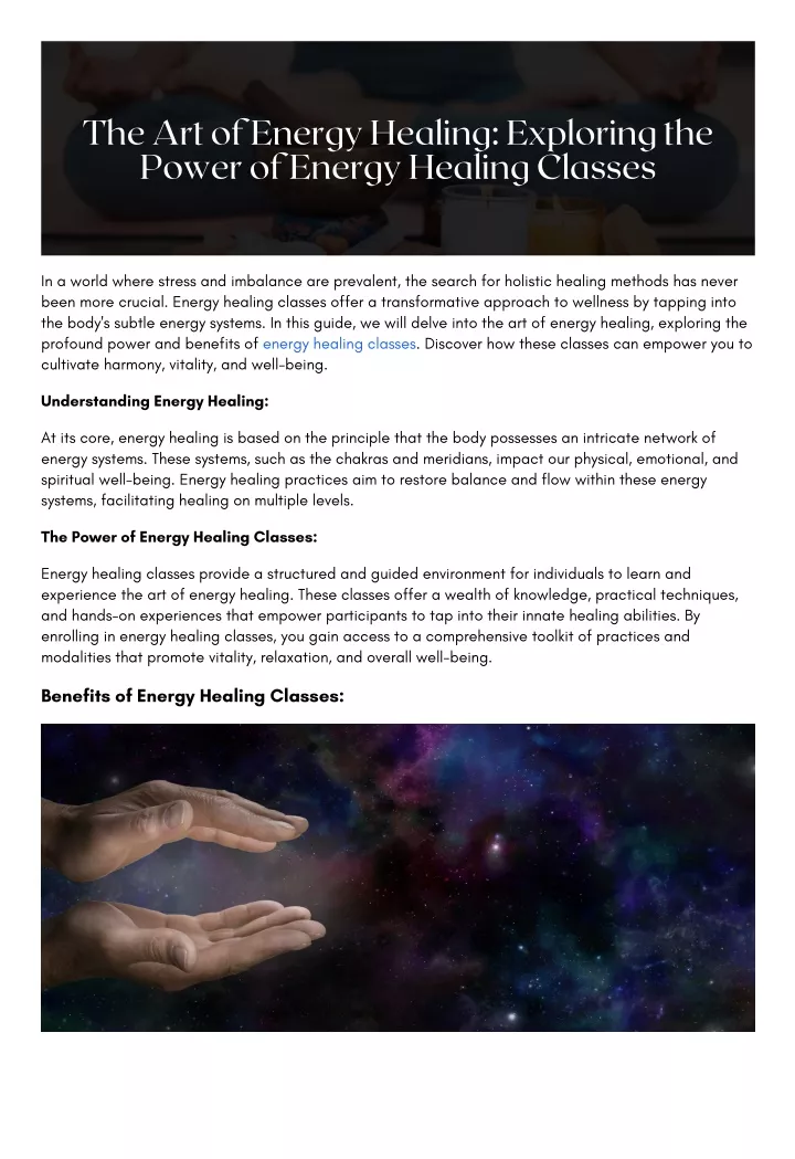 the art of energy healing exploring the power