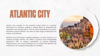 Book Affordable Flights to Atlantic City - Explore Casinos, Beaches, and More