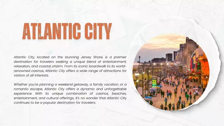 atlantic city located on the stunning jersey