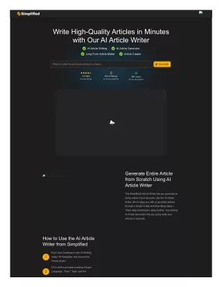 Experience Unmatched Efficiency with Our AI Article Generator
