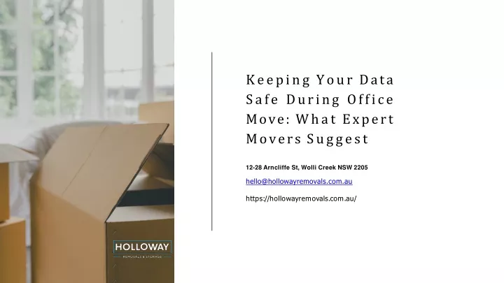 keeping your data safe during office move what expert movers suggest