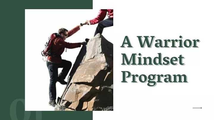 a warrior mindset program