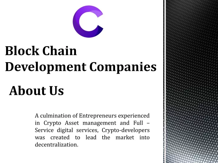 block chain development companies