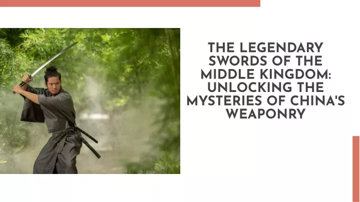 the legendary swords of the middle kingdom