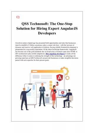 QSS Technosoft: The One-Stop Solution for Hiring Expert AngularJS Developers