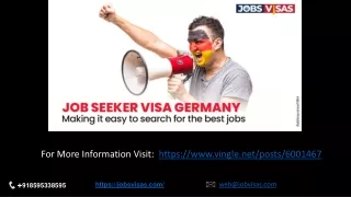 Job Seeker Visa Germany - making it easy to search for best jobs