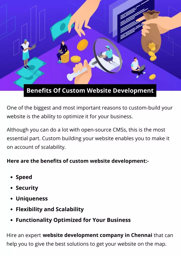 benefits of custom website development