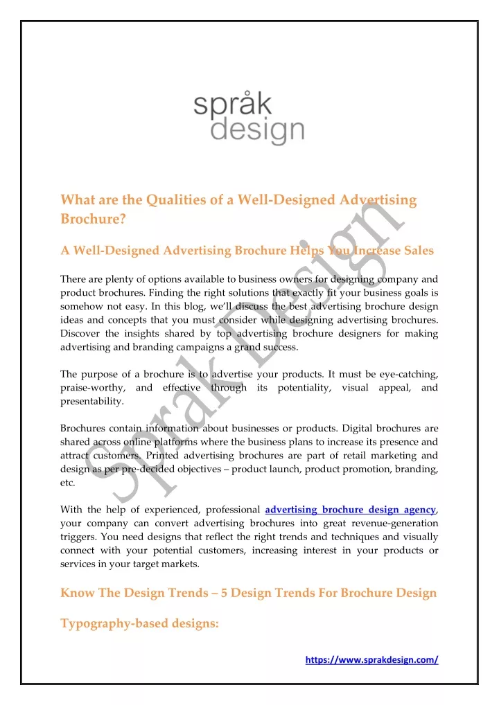 what are the qualities of a well designed