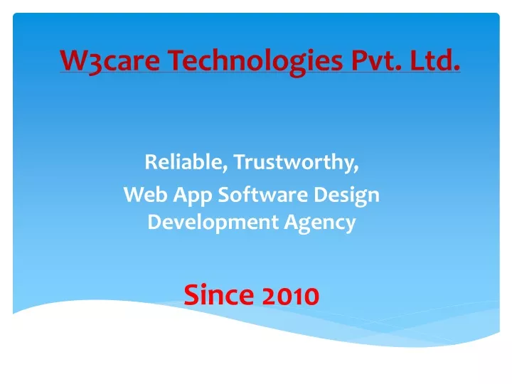 w3care technologies pvt ltd