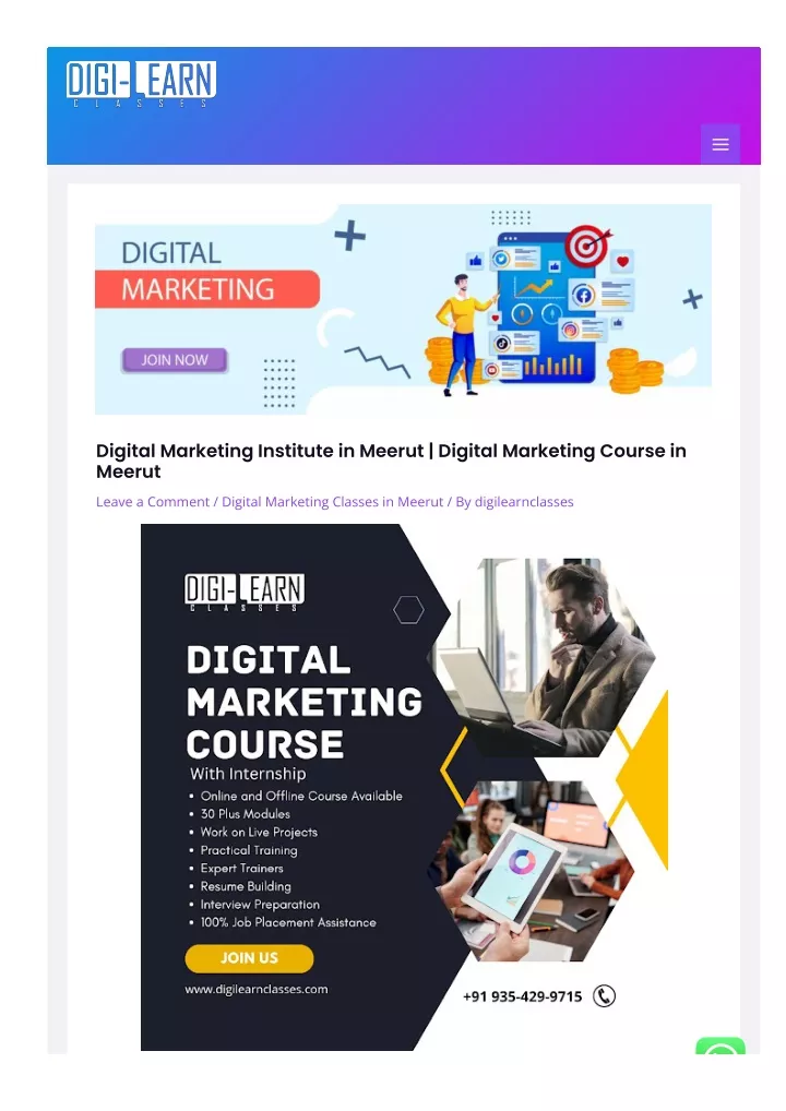 digital marketing institute in meerut digital
