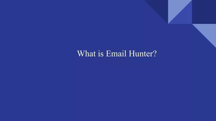 what is email hunter