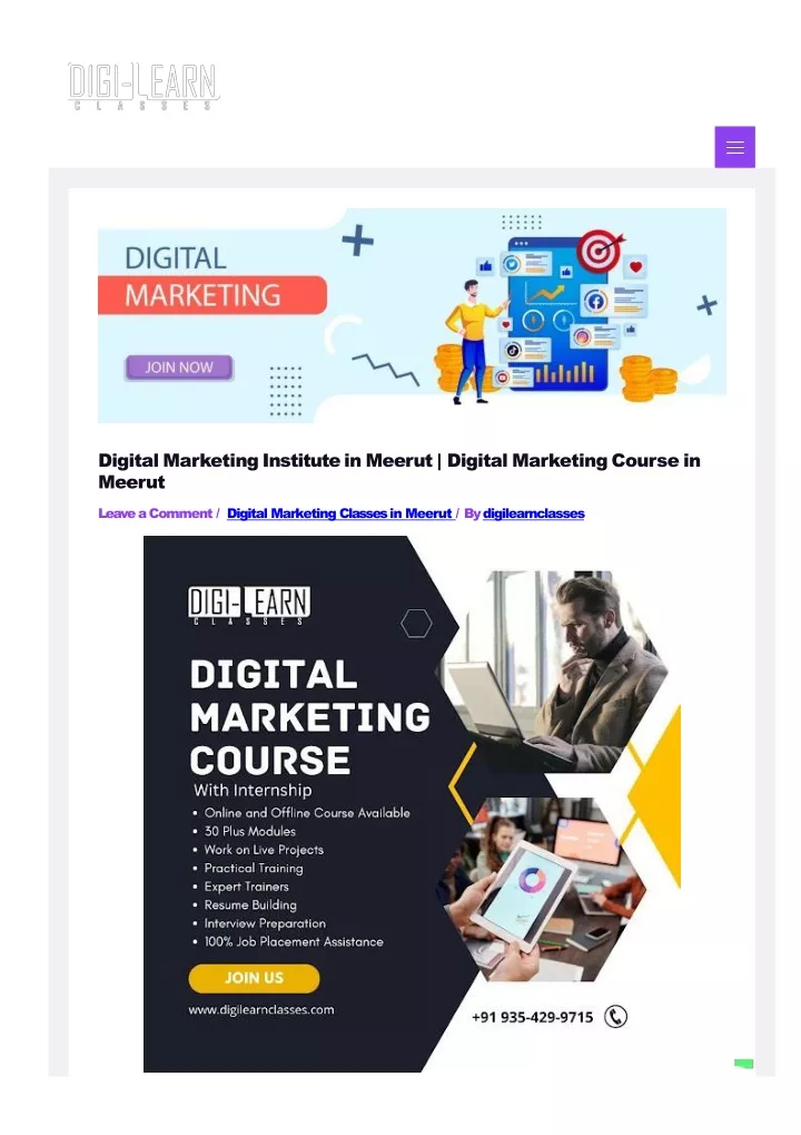 digital marketing institute in meerut digital