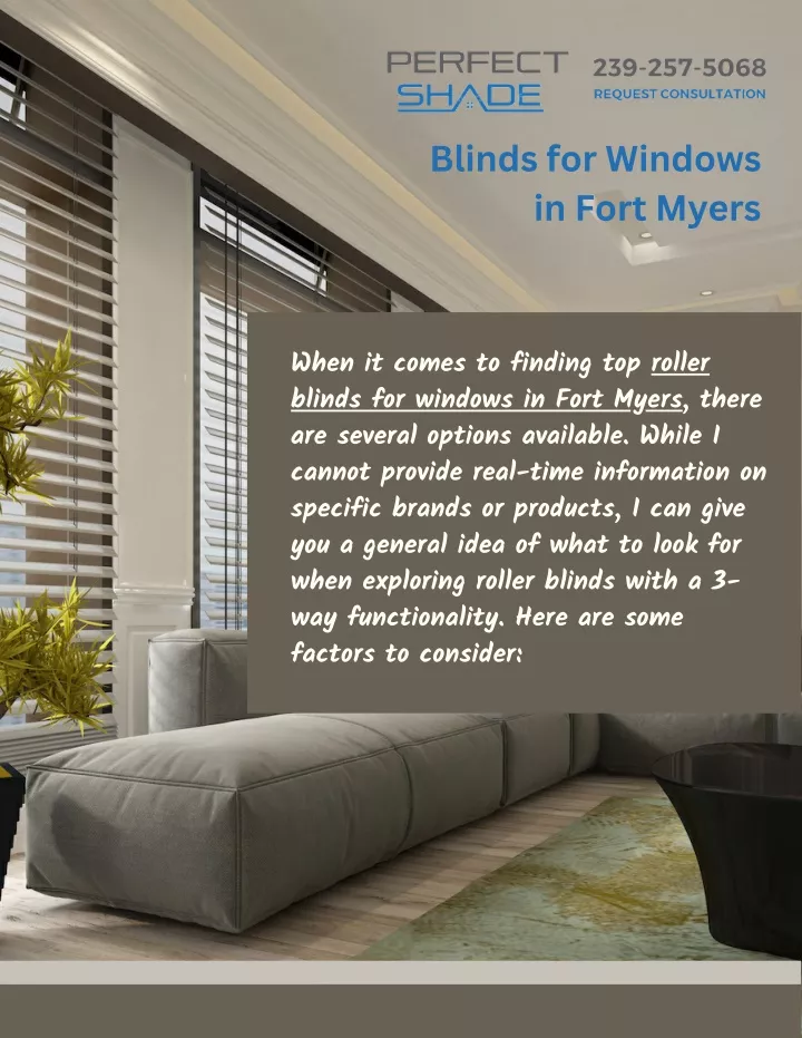 blinds for windows in fort myers