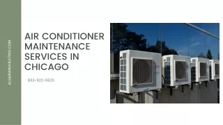 Air Conditioner Maintenance Services in Chicago