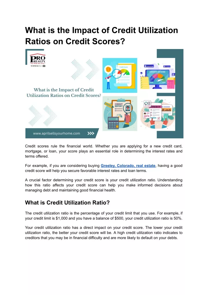 what is the impact of credit utilization ratios