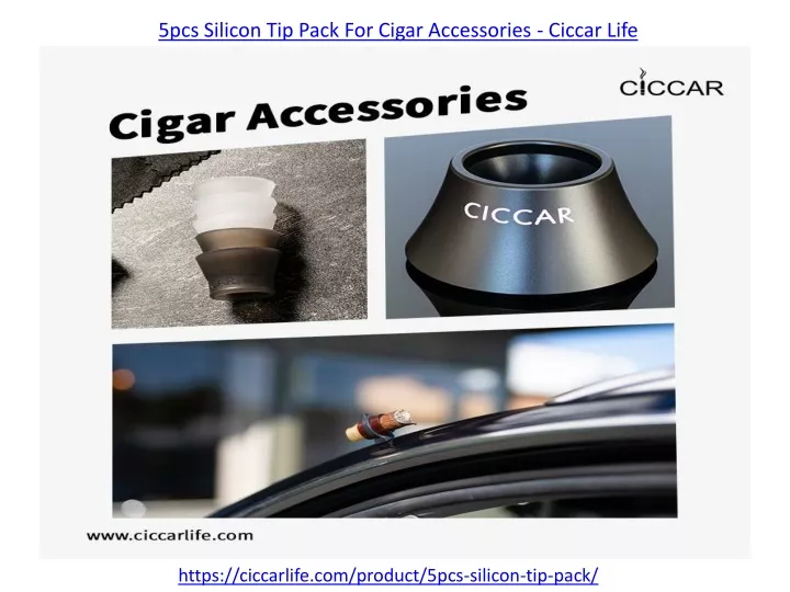 5pcs silicon tip pack for cigar accessories