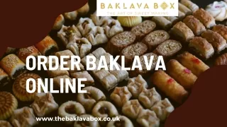 Order Baklava Online | Baklava Box