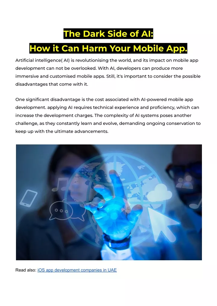 the dark side of ai how it can harm your mobile