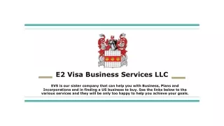E2 Visa Business Services LLC