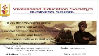 PGDM in Marketing | Vivekanand Business School