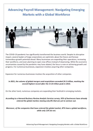 advancing payroll management navigating emerging