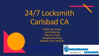 247 Locksmith Carlsbad CA