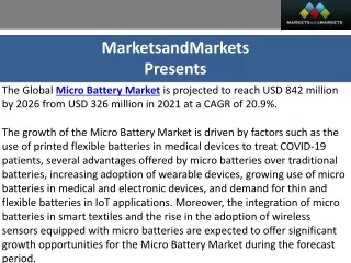 marketsandmarkets presents