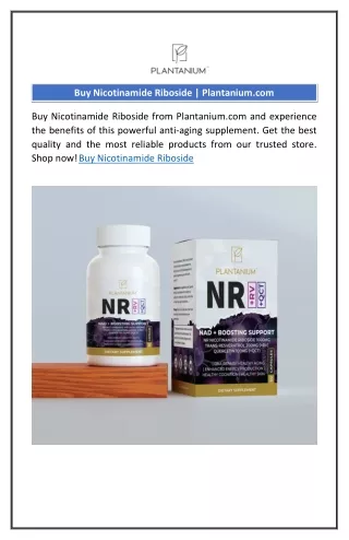 Buy Nicotinamide Riboside