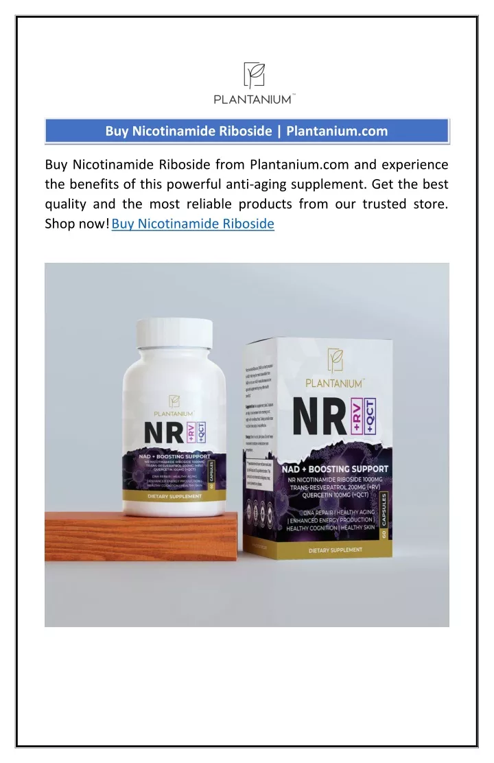 buy nicotinamide riboside plantanium com