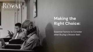 making the right choice