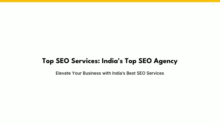 top seo services india s top seo agency