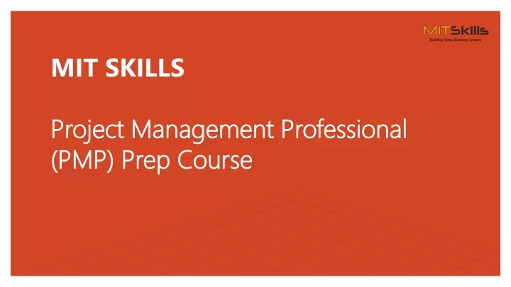 mit skills project management professional pmp prep course