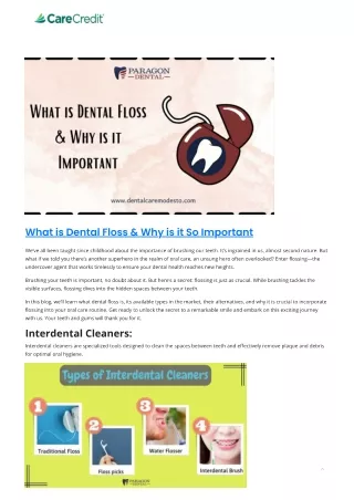 What is Dental Floss & Why is it So Important