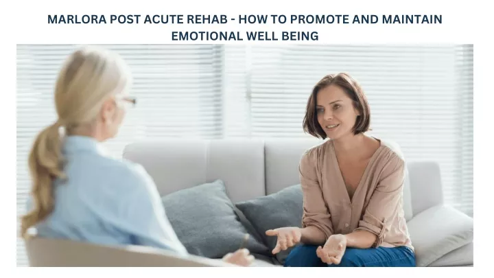 marlora post acute rehab how to promote